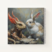 Carnet Dragon d'Imaginaire et lapin (Dos)