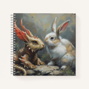 Carnet Dragon d'Imaginaire et lapin