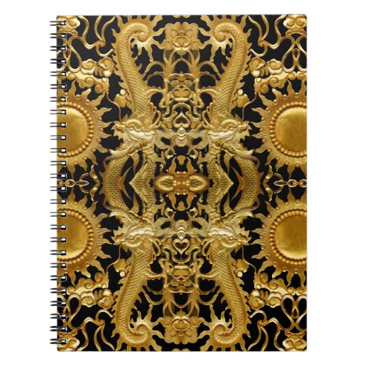 Carnet dragon doré (Devant)