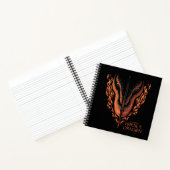 Carnet Dragon en flammes derrière l'épée (Intérieur)