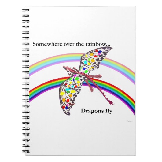 Carnet Dragon et arc-en-ciel (Devant)