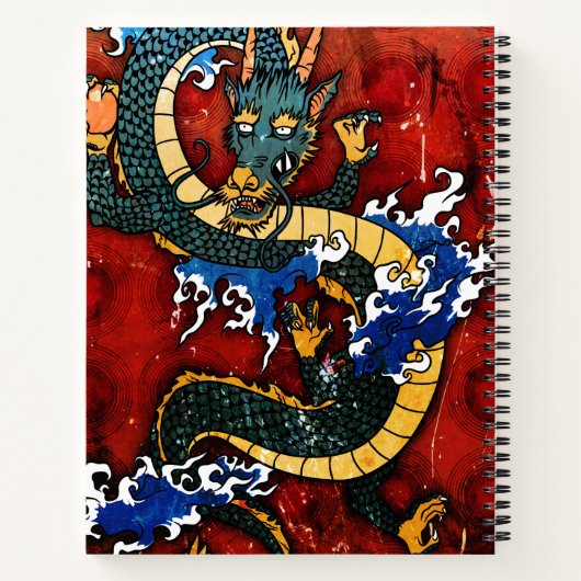 Carnet Dragon japonais (Dos)
