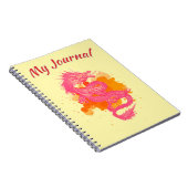 Carnet Dragon japonais rose (Côté Droit)