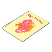 Carnet Dragon japonais rose (Côté gauche)
