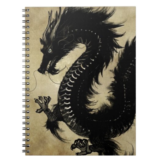 Carnet Dragon noir (Devant)