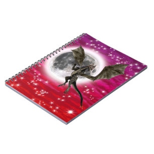Carnet Dragon noir - Créature Fantastique Mythique Ciel R