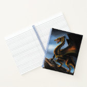 Carnet Dragon noir cuivre or (Intérieur)