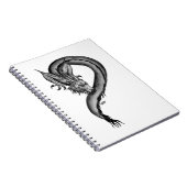 Carnet Dragon noir et blanc (Côté Droit)