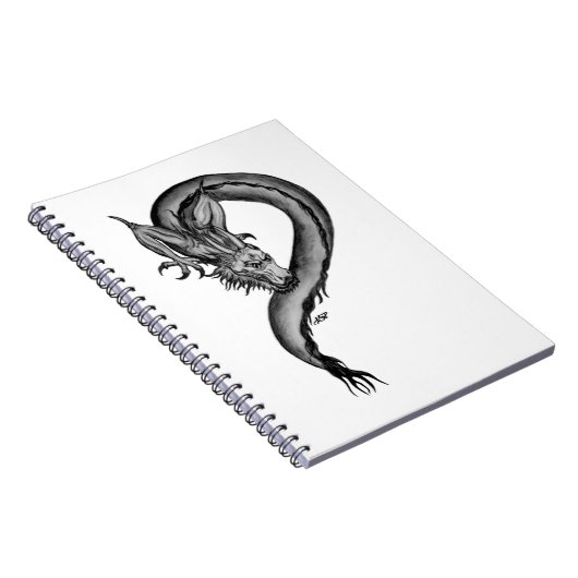Carnet Dragon noir et blanc (Côté Droit)