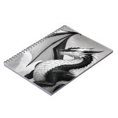 Carnet Dragon noir et blanc (Côté gauche)