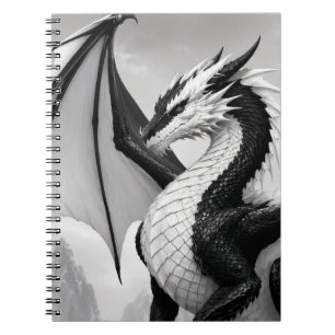 Carnet Dragon noir et blanc