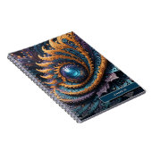 Carnet Dragon Oeil moderne Abstrait Géométrique Nom fract (Côté Droit)