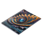 Carnet Dragon Oeil moderne Abstrait Géométrique Nom fract (Côté gauche)