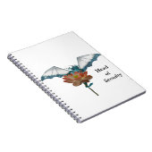 Carnet Dragon Peeks Autour De Fleur (Côté Droit)