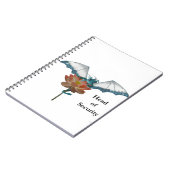Carnet Dragon Peeks Autour De Fleur (Côté gauche)