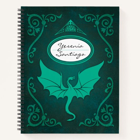 Carnet Dragon personnalisé (Devant)