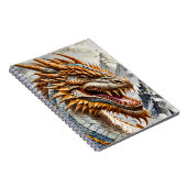 Carnet Dragon réaliste d'or (Côté Droit)