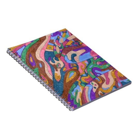 Carnet "Dragon Ride" Original Abstrait (Côté Droit)