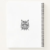 Carnet Dragon tribal noir et blanc (Dos)