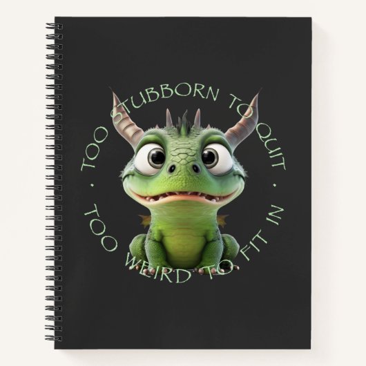 Carnet Dragon Trop Têtu Pour Cesser Trop Étrange Pour S'A (Devant)