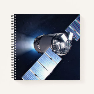 Carnet Dragon Xl Spacecraft Avec Planète Terre À Distance