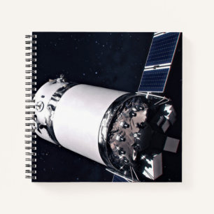 Carnet Dragon Xl Spacecraft S'Approche D'Une Passerelle L