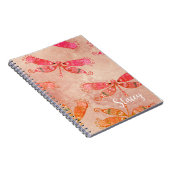 Carnet Dragonflies Boho en rose (Côté Droit)