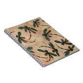 Carnet Dragonflies Crème rustique (Côté Droit)