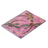 Carnet Dragonflies rose Fizz (Côté gauche)