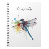 Carnet Dragonfly colorée personnalisable (Devant)