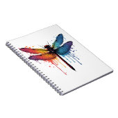 Carnet Dragonfly cool sur la libellule peinte en couleur (Côté Droit)
