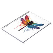 Carnet Dragonfly cool sur la libellule peinte en couleur (Côté gauche)