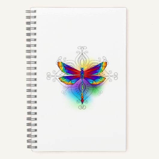 Carnet Dragonfly en arc-en-ciel (Recto)