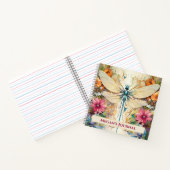 Carnet Dragonfly Et Fleurs Sauvages (Intérieur)