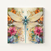 Carnet Dragonfly Et Fleurs Sauvages (Dos)