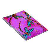 Carnet Dragonfly Flit Electrique rose (Côté Droit)