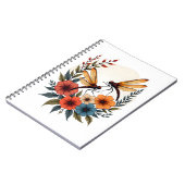 Carnet Dragonfly Floral Boho (Côté gauche)