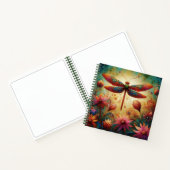 Carnet Dragonfly lunaire Abstrait croquis Turquoise (Intérieur)