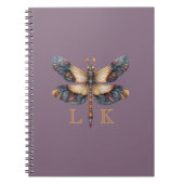 Carnet Dragonfly Monogramme Royale (Devant)