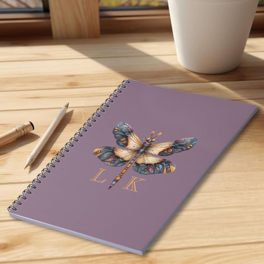 Carnet Dragonfly Monogramme Royale