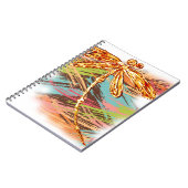Carnet Dragonfly orange Splash (Côté gauche)