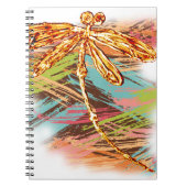 Carnet Dragonfly orange Splash (Devant)