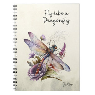 Carnet Dragonfly rétro