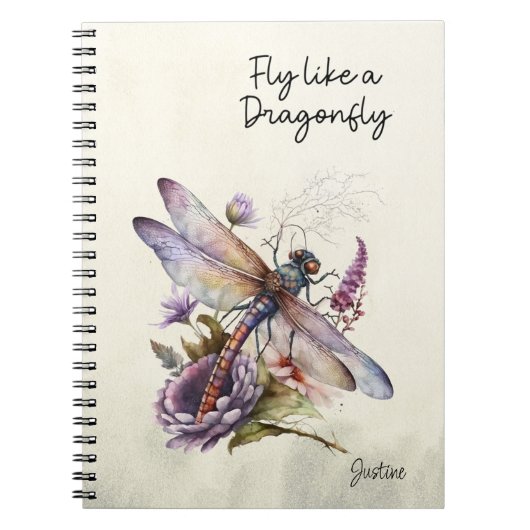 Carnet Dragonfly rétro (Devant)