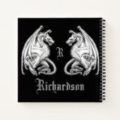 Carnet Dragons à ailes personnalisés (Dos)