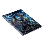 Carnet Dragons Célestes au Clair de Lune Personnalisés (Côté Droit)