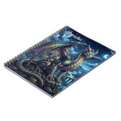 Carnet Dragons Célestes au Clair de Lune Personnalisés (Côté gauche)