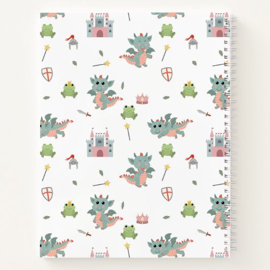 Carnet Dragons Knights Fairytale Château médiéval (Dos)