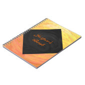Carnet Dragons Oeil orange et noir Monogramme (Côté gauche)