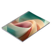 Carnet Drapé abstrait avec dégradé pastel fluide (Côté gauche)
